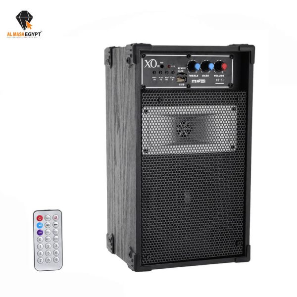 “XO 4001 S 4 بوصة مزود راديو صب – أسود: مضخم صوت قوي مع اتصال لاسلكي. مثالي لأجهزة الكمبيوتر والهواتف الذكية ومشغلات الموسيقى"